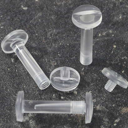 Plastic binding screws 25 mm | transparent