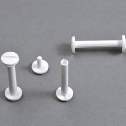 Plastic binding screws 35 mm | white