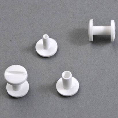 Plastic binding screws 8 mm | white