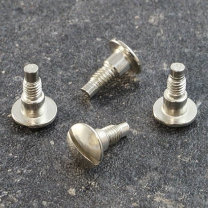 Slotted screws for binding screws, 7.5 mm, with 4 mm extension, nickel-plated 