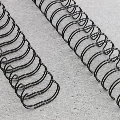 Wire bindings 2:1, A4 16,0 mm (5/8") | black