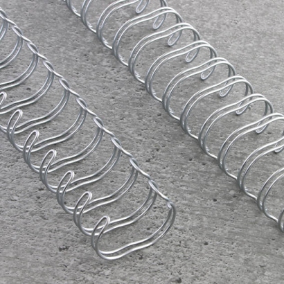 Wire bindings 2:1, A5 16,0 mm (5/8") | silver