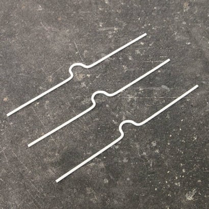 Calendar hangers, 100 mm long, white 