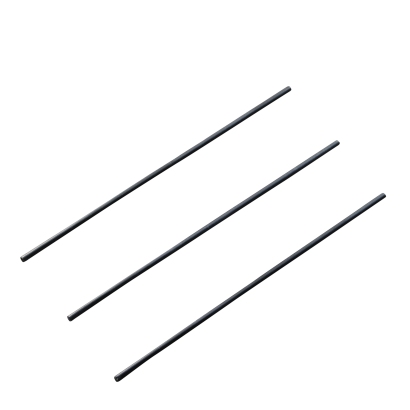 Straight wire shafts for calendar hangers, 102 mm long, black 
