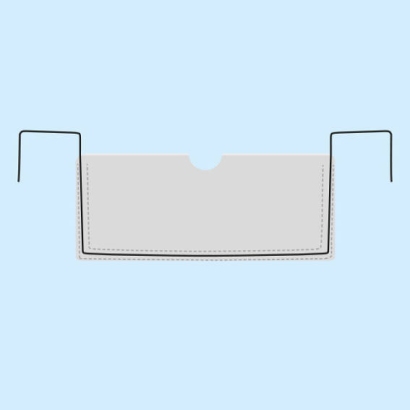 Wire framed pockets for Small Load Carriers, 240 x 90 mm, long edge open 
