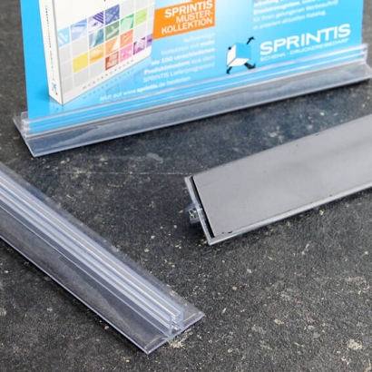 Super grip clip 150 x 25 mm, magnetic, transparent 