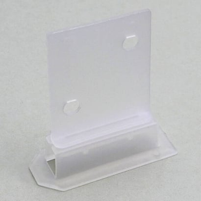 Corr-A-Clip Shelf Support, two-pieces, transparent 