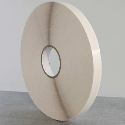 Double-sided adhesive tissue tape with fingerlift, very strong adhesive, VS09-FL 10 mm | 500 m