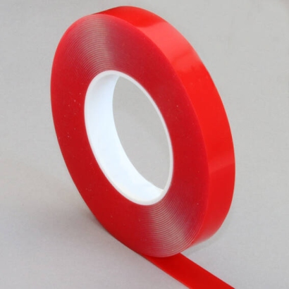 Double-sided adhesive pure acrylic tape, highly transparent, 1 mm thick, very strong adhesive, OL100 19 mm
