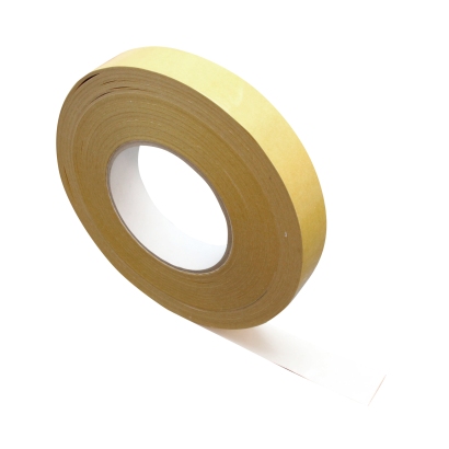 Double-sided adhesive PVC tape, white, strong acrylic adhesive, CLM22 25 mm