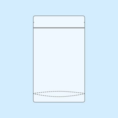 Stand Up Pouches highly transparent 110 x 185 mm
