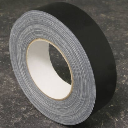 One-sided adhesive fabric tape, duct tape black | 19 mm