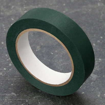 Best Price spine tape, special paper, linen structure green | 19 mm
