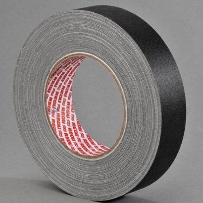 REGUtex R spine tape, cloth tape, fabric structure, laquered black | 38 mm