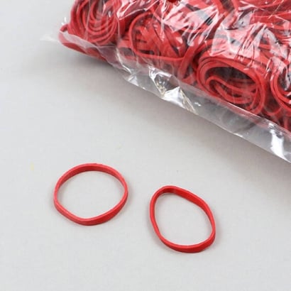 Rubber bands, red 30 mm | 3 mm