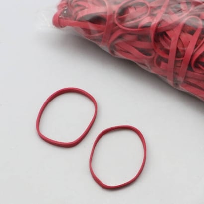 Rubber bands, red 50 mm | 5 mm