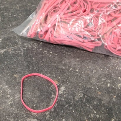 Rubber bands, red 60 mm | 3 mm