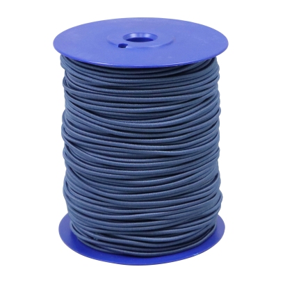 Elastic cords on reel, 2.2 mm, light blue (L041) (reel with 100 m) 
