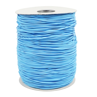 Elastic cords on reel, 2.2 mm, light blue (L042) (Roll with 500 m) 