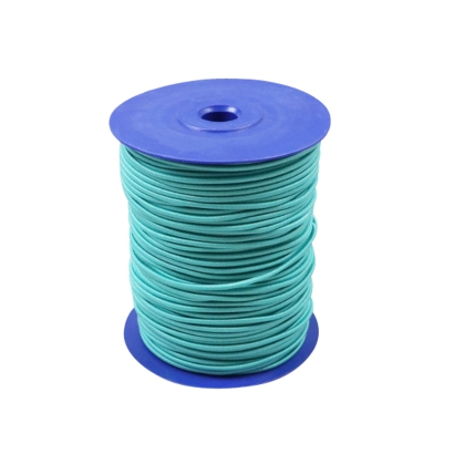 Elastic cords on reel, 2.2 mm, turquoise (L121) (reel with 100 m) 
