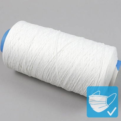 Elastic cords on reel, 3 mm, extra soft, white (reel with 1200 m) 