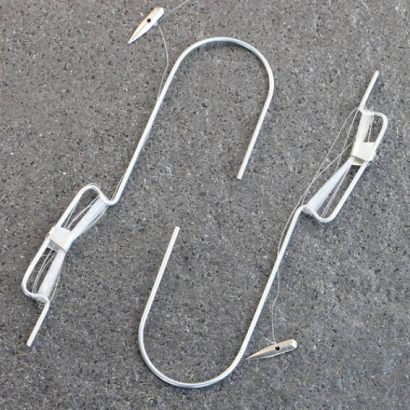 Polyester wire hanger metal splint | Big hook