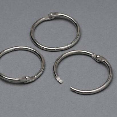 Binding rings 32 mm, nickel-plated 