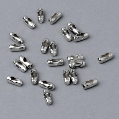 Ball chain connectors, 5 mm, nickel-plated 
