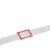 Date indicators, elastic cord with two metal-ends, red, slotted window ES3, 20 x 31 mm inside, 27 x 41 mm outside | 330 mm