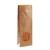 Block bottom paper bags with window 80 x 50 x 250 mm