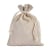Small bags linen look, narrow side open, natural colour, pack of 5 pieces, 180 x 240 mm