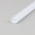 Plastic binder spines A4, oval 32 mm | white