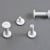 Plastic binding screws 20 mm | white
