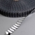 Hook and loop fasteners, coins, oval black | 100 pairs