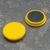 Office magnet, round 32 mm | yellow
