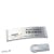 Name badges polar® alu-complete 64 x 22 mm | light grey | silver | smag® Magnet