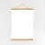Wooden poster hangers, with suspension cord and magnetic fastening 420 mm | Pine