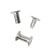 Binding screws with hammertop, nickel-plated 12 mm