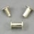 Binding screws with hammertop, brass-plated 10 mm
