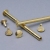 Binding screws, brass-plated 125 mm | sleeve nut with smooth head, screw with slotted head
