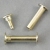 Binding screws, brass-plated 18 mm | sleeve nut with smooth head, screw with slotted head