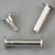 Binding screws, nickel-plated 19 mm | sleeve nut with smooth head, screw with slotted head