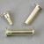 Binding screws, brass-plated 19 mm | sleeve nut with smooth head, screw with slotted head