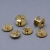 Binding screws, brass-plated 2 mm | sleeve nut with hole, screw with slotted head