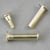 Binding screws, brass-plated 39 mm | sleeve nut with smooth head, screw with slotted head