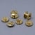 Binding screws, brass-plated 3 mm | sleeve nut with hole, screw with slotted head