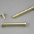 Binding screws with hammertop, brass-plated 55 mm