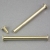 Binding screws with hammertop, brass-plated 70 mm