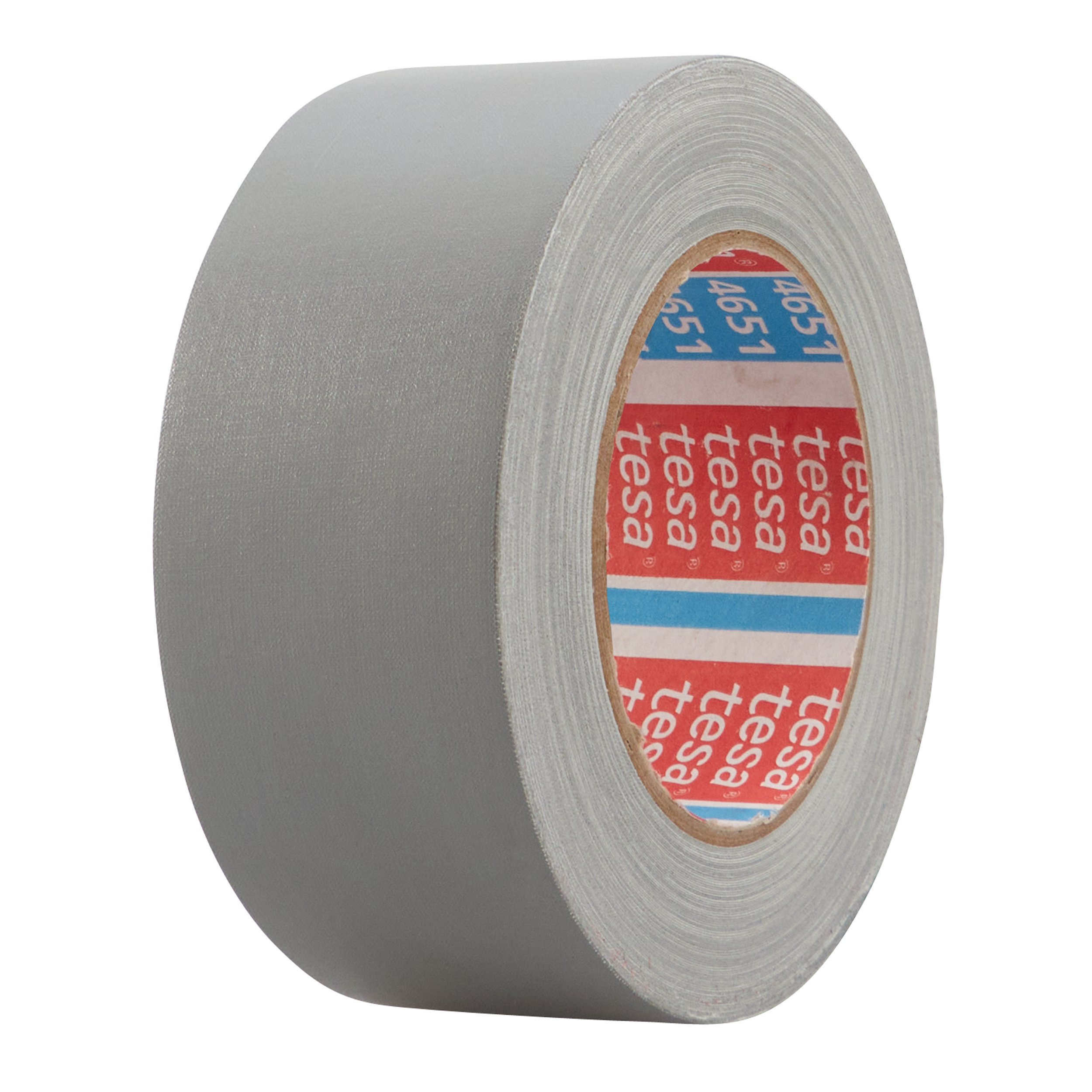 Tesa 4651 Duct Tape, 50m x 25mm, White, Acrylic Coated Finish