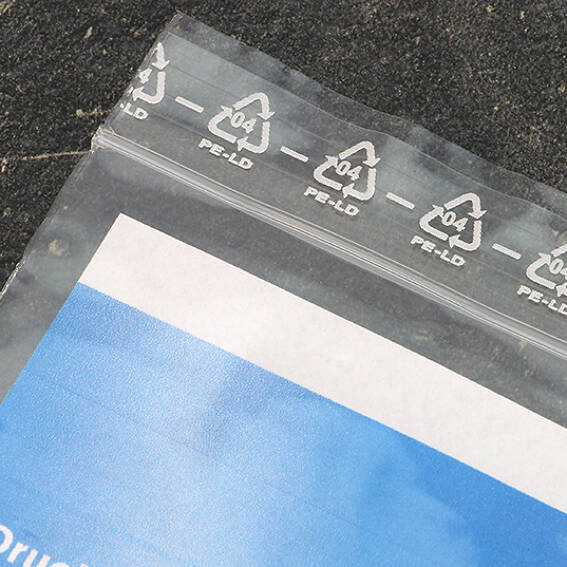 Pressure lock bags with Stamp Box 250 x 350 mm 90my Label Box 90 my 